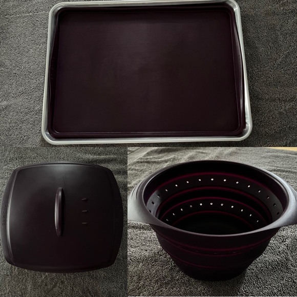 Epicure cookware multipurpose steamer, sheet pan + liner and strainer - Picture 1 of 11